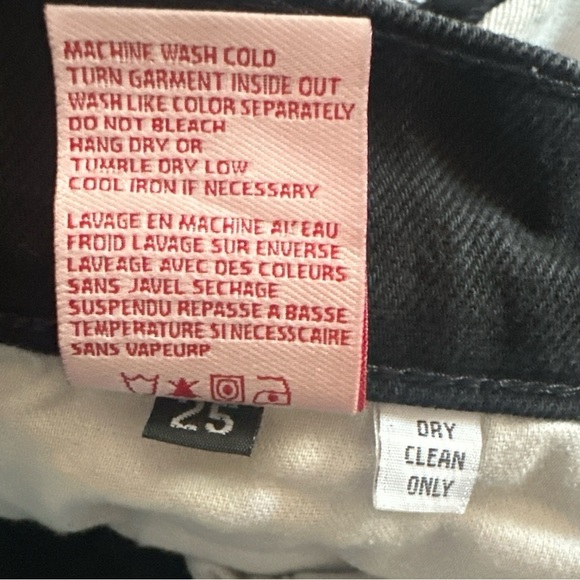 Revice Denim Matchmaker Double Up Black Bandana Patchwork Jeans Size 25 - Picture 12 of 13